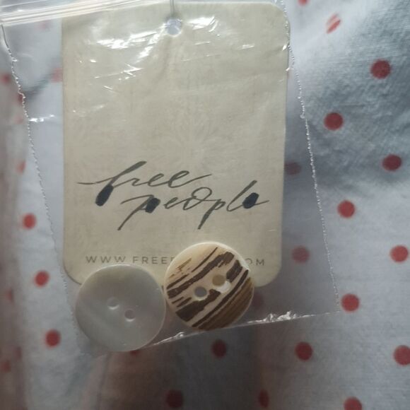 Free People Stelladonna Midi Dress Lt Blue Combo Size Large - Picture 15 of 17